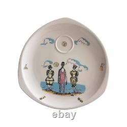 (3) Vintage Maureen Tanner Gay Nineties Snack Set Foley Bone China England