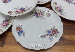 30pc Vtg Aynsley #2383 Fine Bone China Set, Pastel Floral Crocus, Gold Trim, EUC