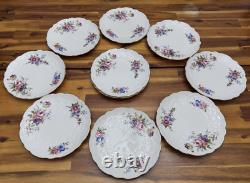 30pc Vtg Aynsley #2383 Fine Bone China Set, Pastel Floral Crocus, Gold Trim, EUC
