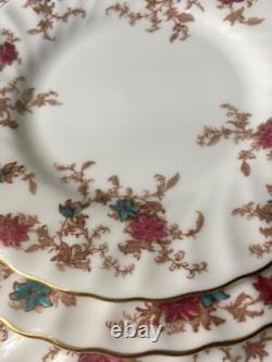 32-pc Minton China Ancestral pattern 1793 Plate Sets, Made In England, A1556