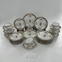 33 Pcs Coalport England Bone China French Noble Set Plates Cups Saucers Salad
