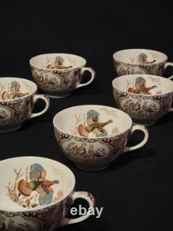 34 Piece Set Johnson Brothers Windsor Ware Wild Turkeys China Set