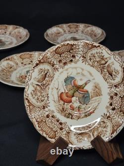 34 Piece Set Johnson Brothers Windsor Ware Wild Turkeys China Set