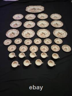 34 Piece Set Johnson Brothers Windsor Ware Wild Turkeys China Set