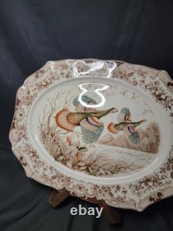 34 Piece Set Johnson Brothers Windsor Ware Wild Turkeys China Set