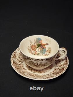 34 Piece Set Johnson Brothers Windsor Ware Wild Turkeys China Set
