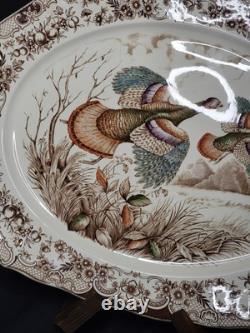 34 Piece Set Johnson Brothers Windsor Ware Wild Turkeys China Set