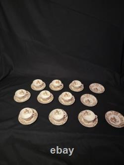 34 Piece Set Johnson Brothers Windsor Ware Wild Turkeys China Set