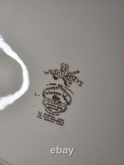 34 Piece Set Johnson Brothers Windsor Ware Wild Turkeys China Set