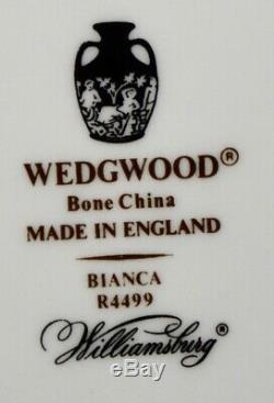 36 Piece Set Wedgwood Bianca Williamsburg Mark R4499 China Made In England VTG