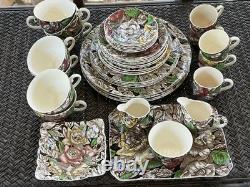 37 PC MYOTT & CO BERMUDA MADE IN ENGLAND CHINA SET-1940's