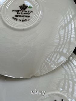 37 PC MYOTT & CO BERMUDA MADE IN ENGLAND CHINA SET-1940's