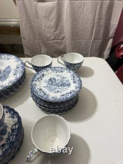 38 Piece Dish Set VTG Johnson Brothers Stoke on Trent Coaching Scenes England