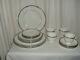 4 5 Piece Place Settings Wedgwood Bone China Amherst Platinum Made in England