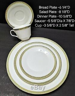 40 Pieces Vintage MINTON Bone China MILFORD H5247 5 Pieces Place Setting for 8