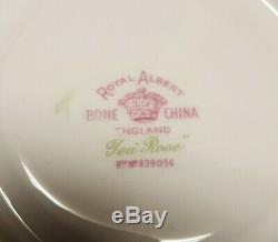 41 Pc 4 Pl Sets Royal Albert England Coffee Rose Yellow China Set + SEVRVING PCS