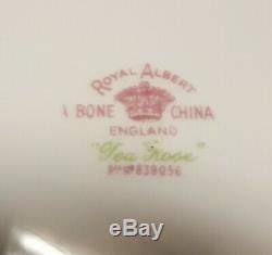 41 Pc 4 Pl Sets Royal Albert England Coffee Rose Yellow China Set + SEVRVING PCS