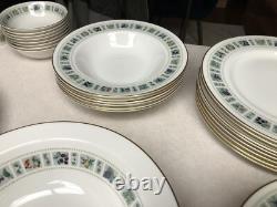 47 Piece Royal Doulton Tapestry Fine China England Dinnerware Set 1960's New MCM