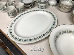 47 Piece Royal Doulton Tapestry Fine China England Dinnerware Set 1960's New MCM