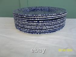 49 Pcs. Churchill & Queens Calico Blue Dinner Set Made in England & Malaysia