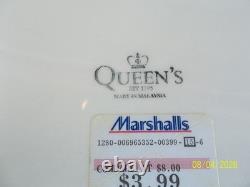 49 Pcs. Churchill & Queens Calico Blue Dinner Set Made in England & Malaysia 49 Pcs. Churchill & Queens Calico Blue Dinner Set Made in England & Malaysia