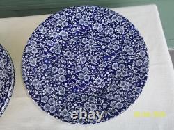 49 Pcs. Churchill & Queens Calico Blue Dinner Set Made in England & Malaysia