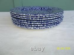 49 Pcs. Churchill & Queens Calico Blue Dinner Set Made in England & Malaysia