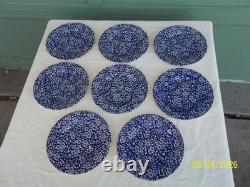 49 Pcs. Churchill & Queens Calico Blue Dinner Set Made in England & Malaysia 49 Pcs. Churchill & Queens Calico Blue Dinner Set Made in England & Malaysia