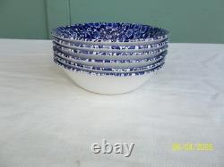 49 Pcs. Churchill & Queens Calico Blue Dinner Set Made in England & Malaysia