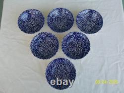 49 Pcs. Churchill & Queens Calico Blue Dinner Set Made in England & Malaysia