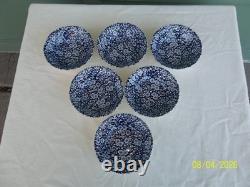 49 Pcs. Churchill & Queens Calico Blue Dinner Set Made in England & Malaysia