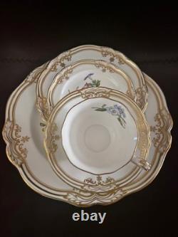 5 Pc Spode Fine Bone China England Stafford Flowers Dinner Plate Place Setting