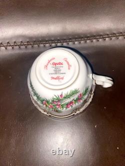 5 Pc Spode Fine Bone China England Stafford Flowers Dinner Plate Place Setting