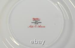 5 Pc Spode Fine Bone China England Stafford Flowers Dinner Plate Place Setting