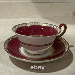 5 Pc Wedgwood Bone China England Ruby Ulander Dinner Plate Place Setting W1813