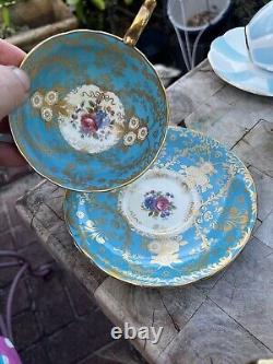 5 Sets Of Bone China Tea Cups With Saucers Aynsley Regency British England