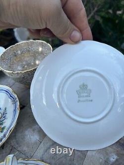 5 Sets Of Bone China Tea Cups With Saucers Aynsley Regency British England