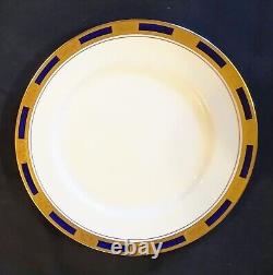 5-pcs Dinner Place Setting AYNSLEY EMPRESS COBALT Bone China Plates Cup Saucer