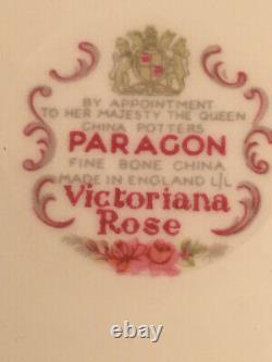 5 piece place setting Paragon Victoriana Rose bone china made in England