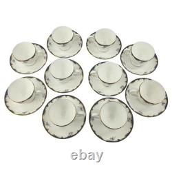 50 Piece Service For 10 Wedgwood England Bone China Chartley Pattern Dinnerware