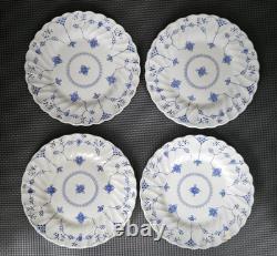58 Vintage Myott Finlandia Staffordshire England Blue Cups Plates Bowls FREESHIP