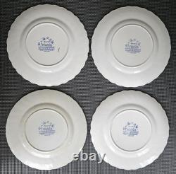 58 Vintage Myott Finlandia Staffordshire England Blue Cups Plates Bowls FREESHIP