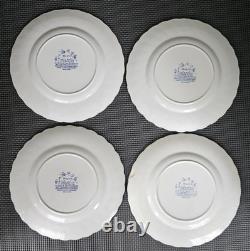 58 Vintage Myott Finlandia Staffordshire England Blue Cups Plates Bowls FREESHIP