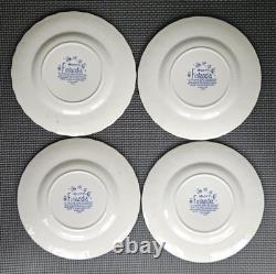 58 Vintage Myott Finlandia Staffordshire England Blue Cups Plates Bowls FREESHIP