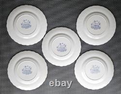 58 Vintage Myott Finlandia Staffordshire England Blue Cups Plates Bowls FREESHIP