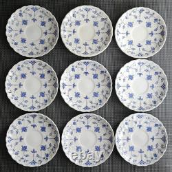 58 Vintage Myott Finlandia Staffordshire England Blue Cups Plates Bowls FREESHIP
