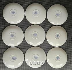 58 Vintage Myott Finlandia Staffordshire England Blue Cups Plates Bowls FREESHIP