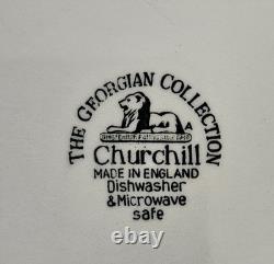 58 Vintage Myott Finlandia Staffordshire England Blue Cups Plates Bowls FREESHIP