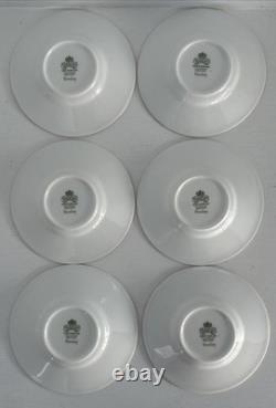 6 AYNSLEY HENLEY Demitasse Cup Saucer Tea Set Bone China England NEW