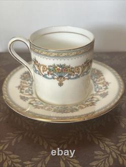 6 AYNSLEY HENLEY Demitasse Cup Saucer Tea Set Bone China England NEW